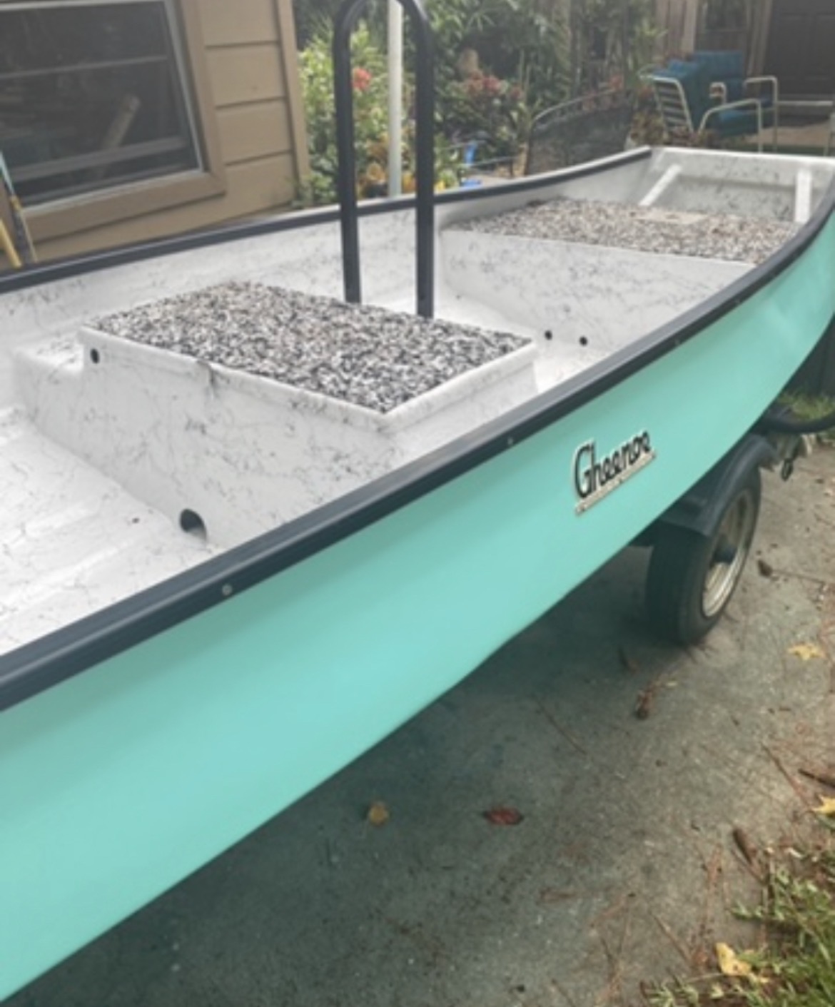 Older boat before restoration
